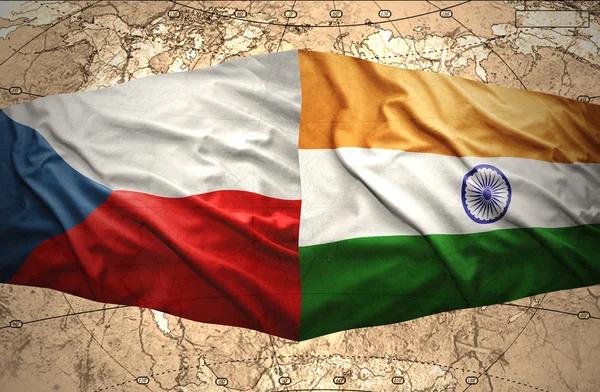 Чехія та Індії — стокове фото