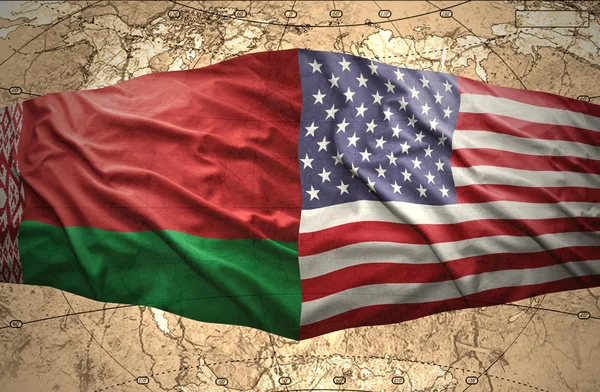 Belarus and United States of America — Stock Photo, Image