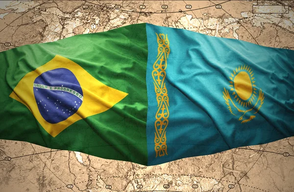 Kazakhstan and Brazil — Stock Photo, Image