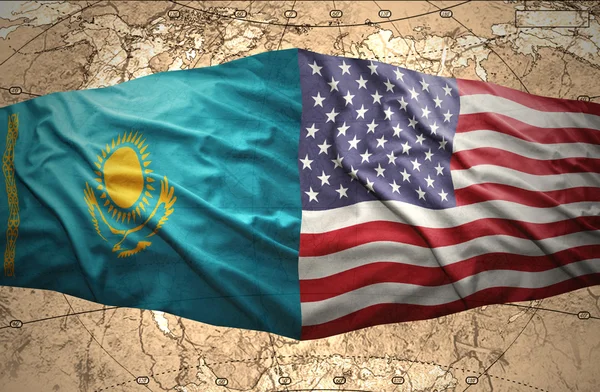 Kazakistan ve Amerika Birleşik Devletleri — Stok fotoğraf