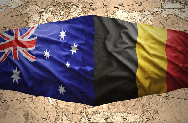 Bélgica e Austrália — Fotografia de Stock