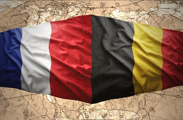 比利时和法国 — 图库照片