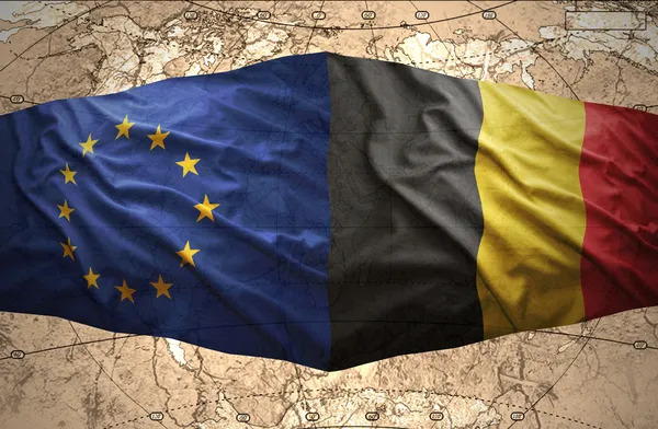 比利时和欧洲联盟 — 图库照片