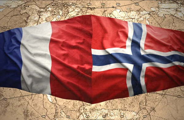 Норвегия и Франция — стоковое фото