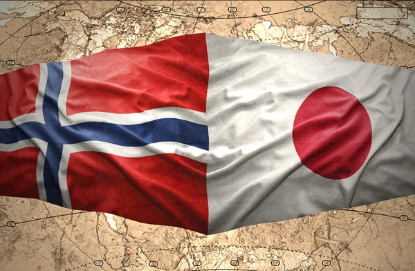 Norwegen und Japan — Stockfoto