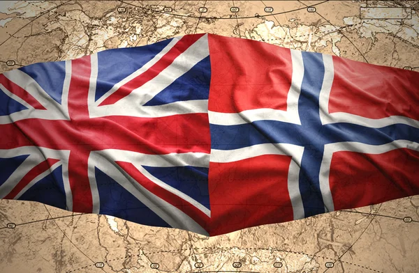Noorwegen en het Verenigd Koninkrijk — Stockfoto