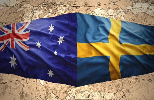 Швеция и Австралия — стоковое фото