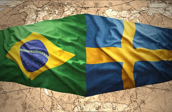 Sweden and Brazil — Stock Photo, Image