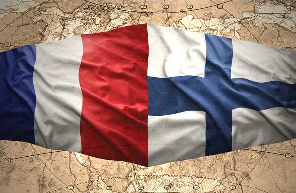 Finnland und Frankreich — Stockfoto