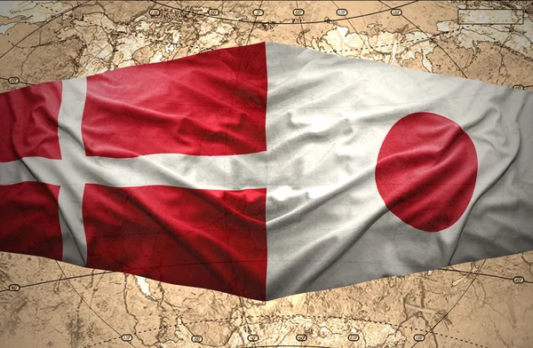 Dinamarca e Japão — Fotografia de Stock
