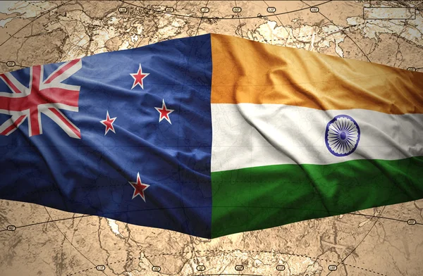 New Zealand and India — Stock Photo, Image