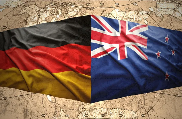 Nowa Zelandia i Niemcy — Zdjęcie stockowe