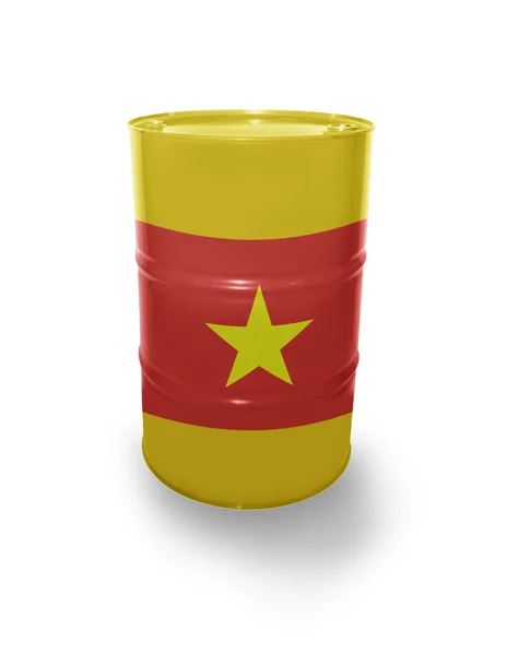 Hordó vietnámi zászló — Stock Fotó