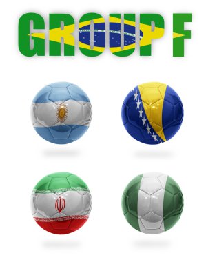 Brezilya. f grubu. gerçekçi futbol topları