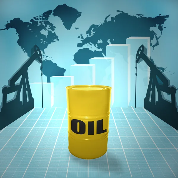 Цена на нефть — стоковое фото