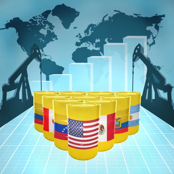 Alimentação de óleo americano — Fotografia de Stock