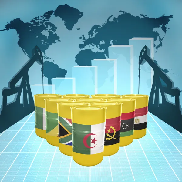 African Oil Power — Stock Photo, Image