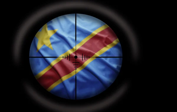 Democratic Republic of the Congo Target — Stock Photo, Image