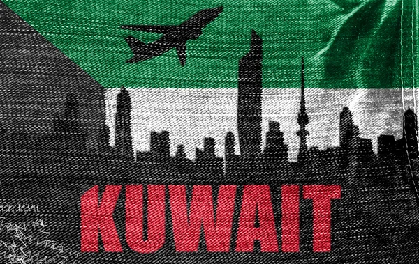 Udsigt over Kuwait - Stock-foto