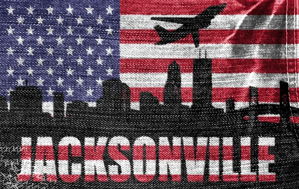 Pohled na město jacksonville — Stock fotografie