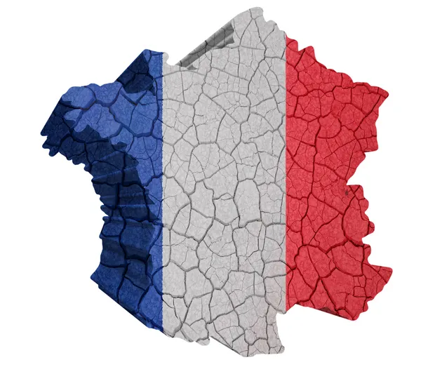 França Mapa — Fotografia de Stock