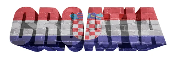 Croatia Word — Stock Photo, Image