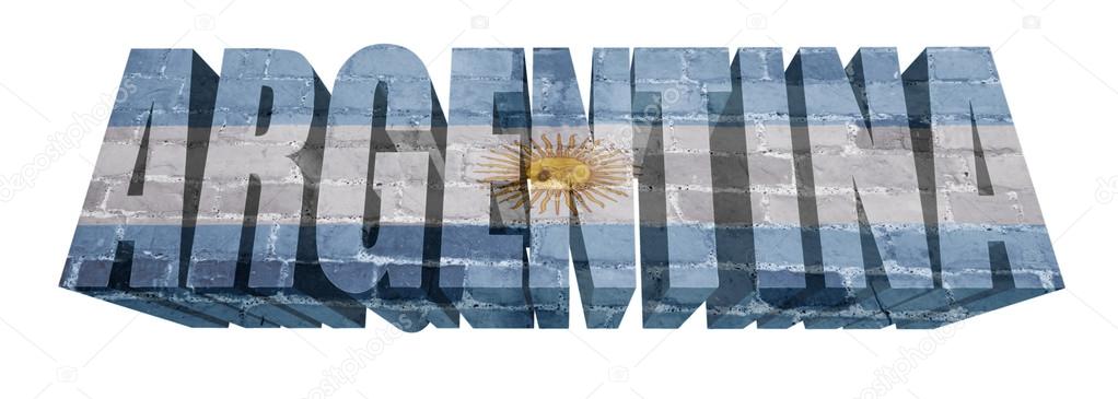 Palabra Argentina — Foto de Stock #47903215