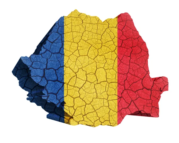 Румынская карта — стоковое фото