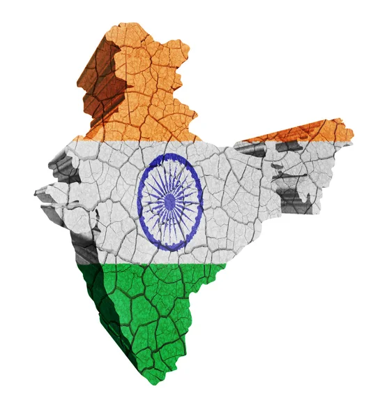 Indische Karte — Stockfoto
