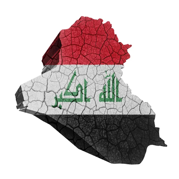 Mapa iraqi — Fotografia de Stock