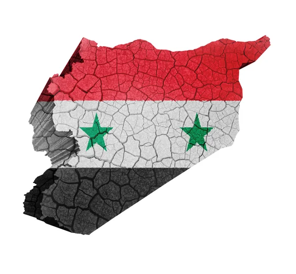 Syrische kaart — Stockfoto