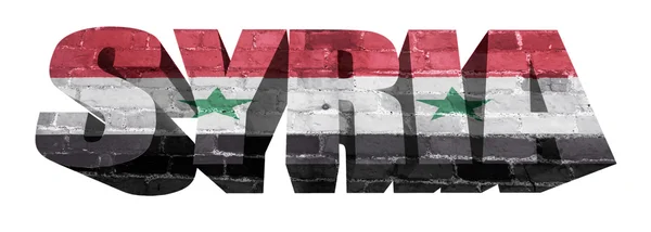 Syria Word — Stock Photo, Image