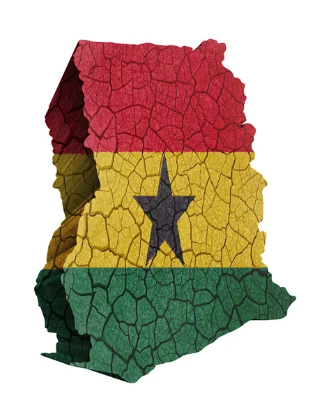 ガーナの地図 — ストック写真