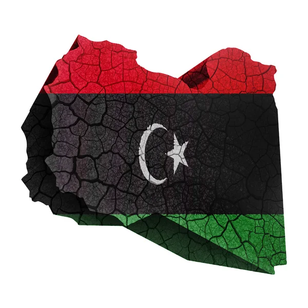 리비아 지도 — 스톡 사진
