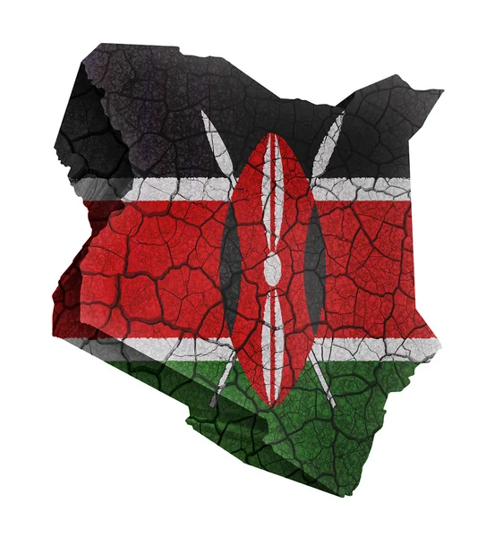 Kenya térképén — Stock Fotó