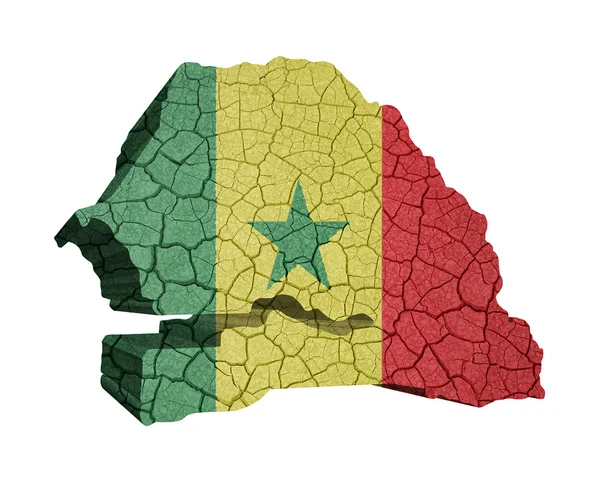 セネガルの地図 — ストック写真