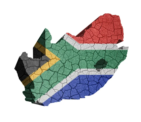Dél-Afrika térképe — Stock Fotó