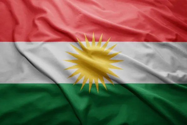 Kurdisztán zászlaja — Stock Fotó