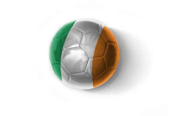 Realistic Football Ball Colorfull National Flag Ireland White Background Illustration — Stock Photo, Image