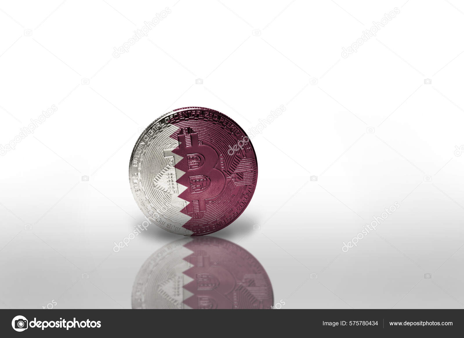 배경에는 국기가 비트코인 있습니다 비트코인 — 스톡 에디토리얼 사진 © Ruletkka #575780434