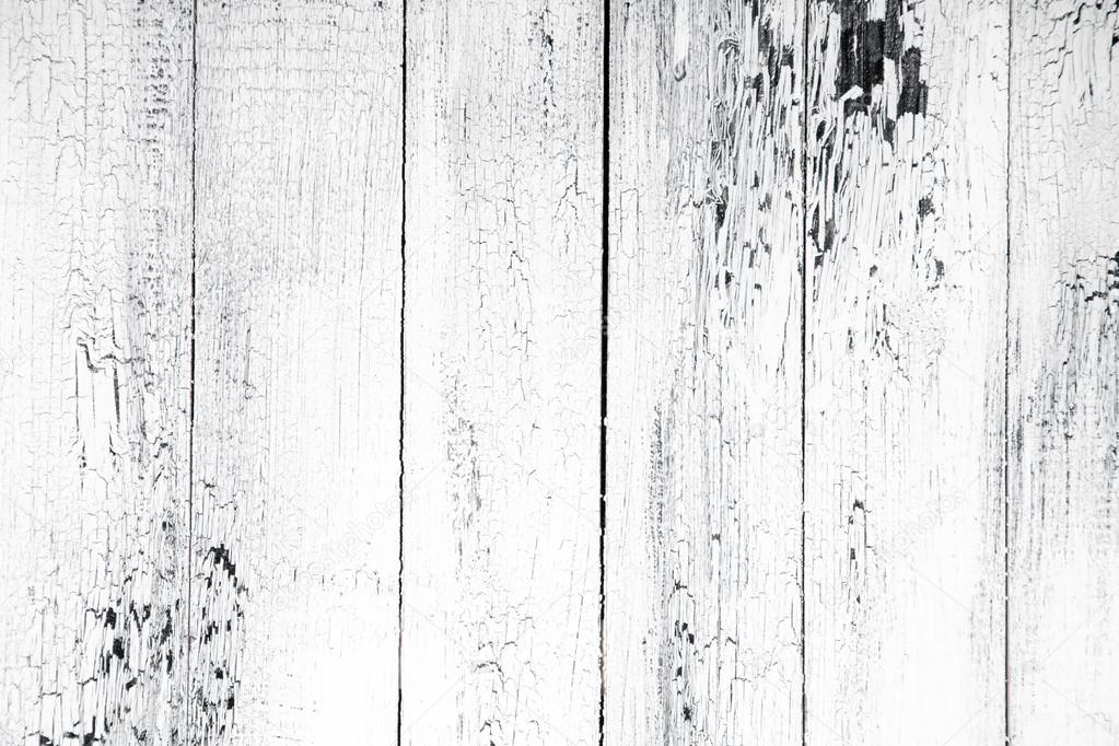 Background of old worn boards white.