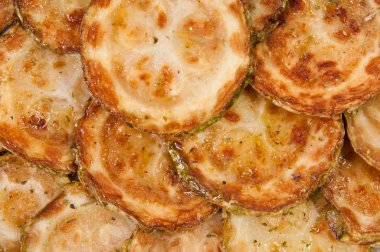 Baharat ile kızarmış kabak Yüzükler.