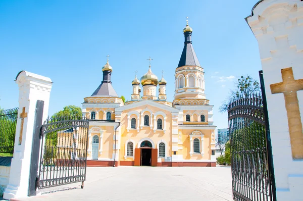 Kiev en religie. Heilige Kerk van de voorbede op solomenko. — Stockfoto