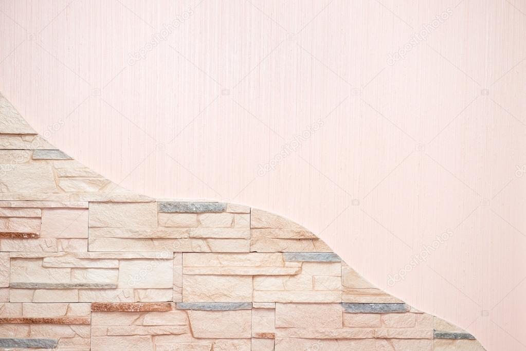 Background of stone wall tiles