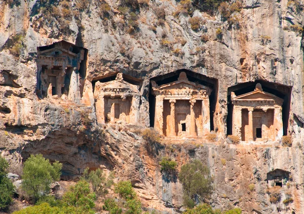 Lýkijské hrobky - památka Turecko — Stock fotografie