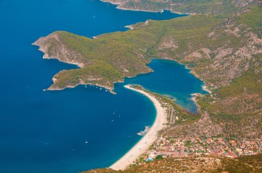 panoramik kuşbakışı Türkiye, Ölüdeniz, Akdeniz