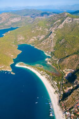 Ölüdeniz manzarası paraşüt, fethiye, Türkiye