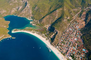 Ölüdeniz manzarası paraşüt, fethiye, Türkiye