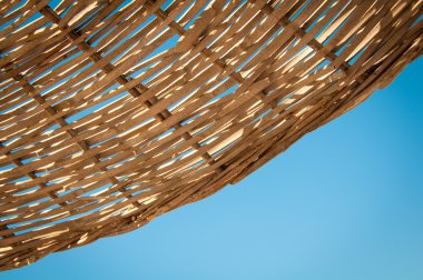 arka plan, hasır rattan şemsiye