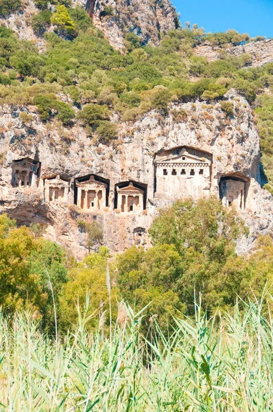 Tumbas de Lycian en Turquía — Foto de Stock